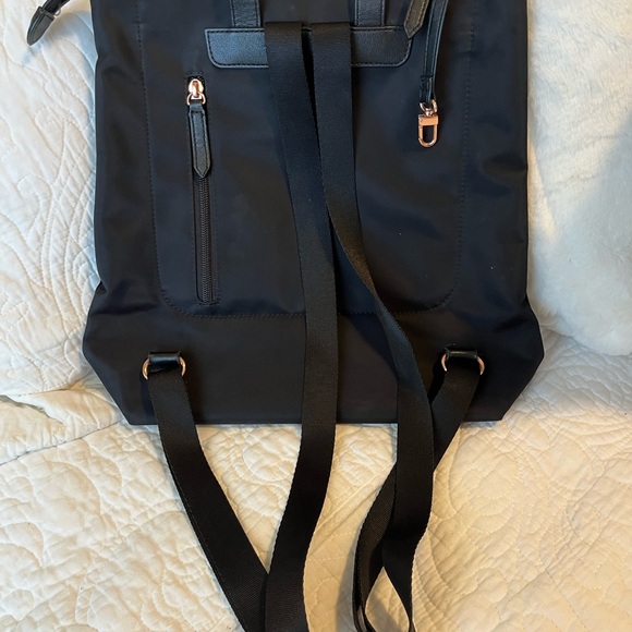 Radley London NWOT Stylish Black Backpack Purse 13x13 with bag charm - Picture 12 of 12